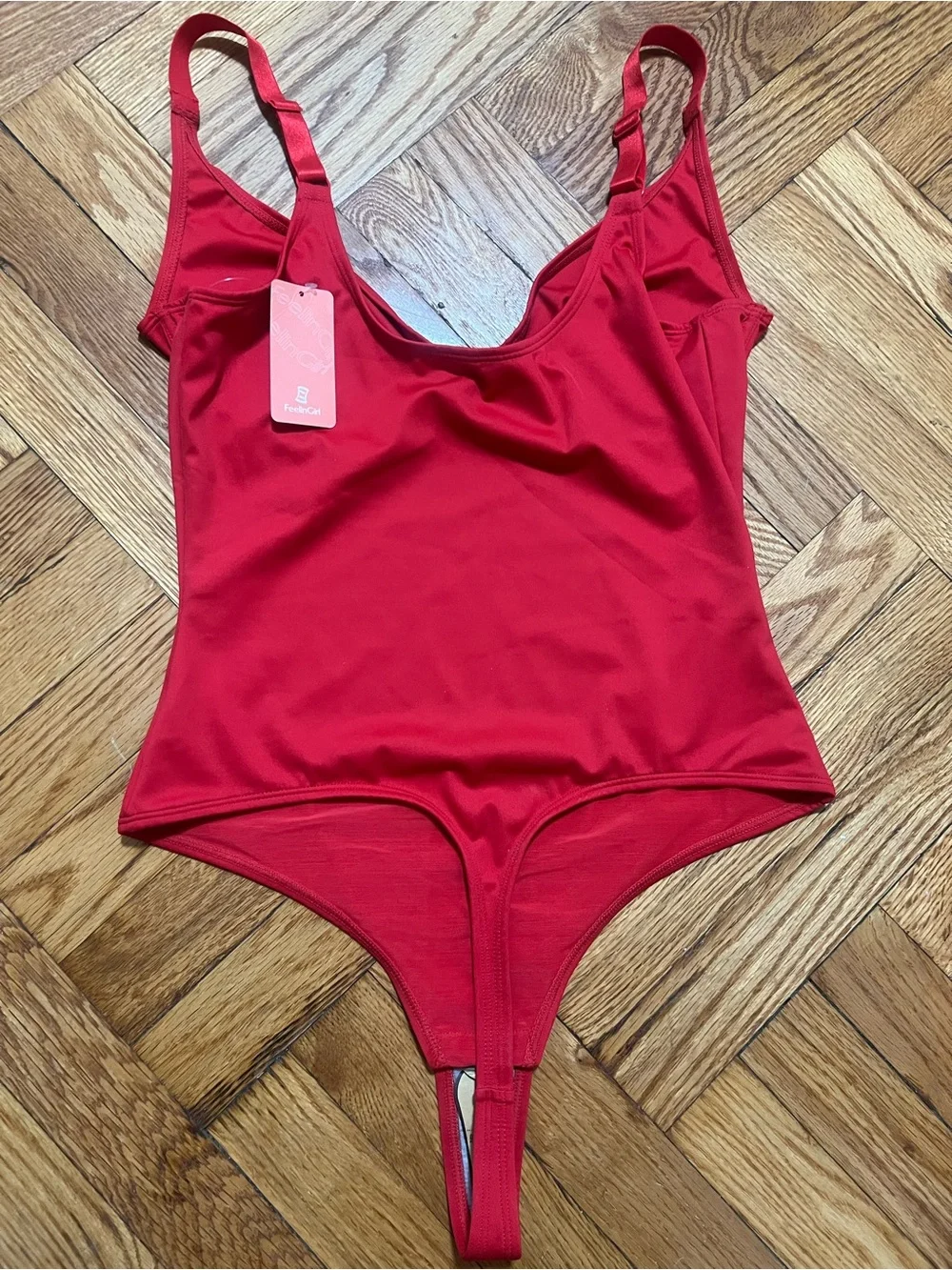 FEELINGIRL Red Sculpting One-Piece BODY Suit - Supportive Fit